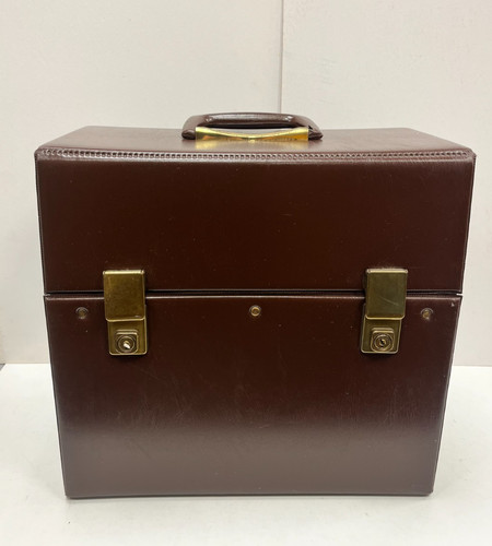 Vintage record case vinyl - vintage,