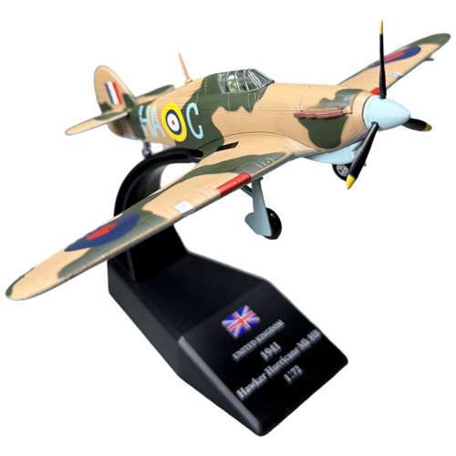 Hawker hurricane diecast - hurricane, hb