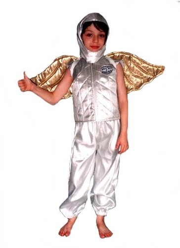 Spaceman shiny silver padded