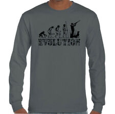 Hunting Evolution Mens Funny T-Shirt Hunt Hunter Clay Pigeon Shooting Target Gun