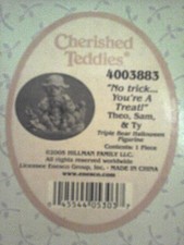 Cherished Teddies HALLOWEEN |