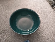 Denby Metz blue green  large serving fruit bowl -  11.5 inch 29cm diameter s79