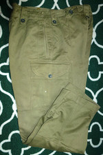 vtg RARE BRITISH ROYAL OBSERVER CORPS SUITS PROTECTIVE ROC TROUSERS 1954