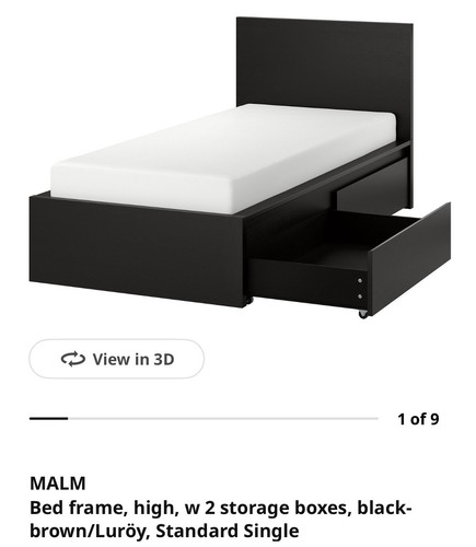 Ikea malm bed frame - bed,