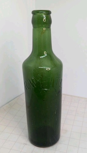 White green bottle - white,