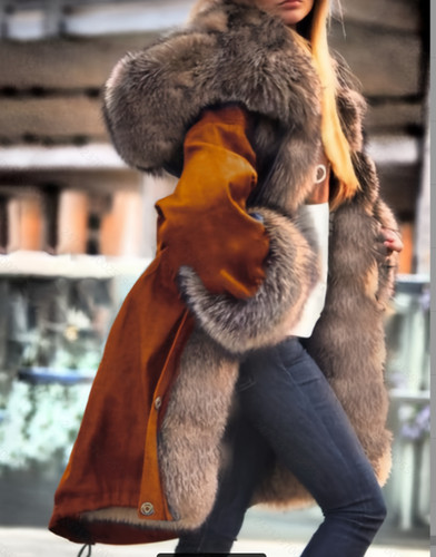 Long sleeved oversized coat - long-sleeved,