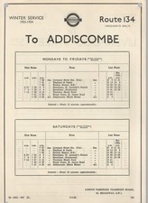 ROUTE 134 LONDON TRANSPORT