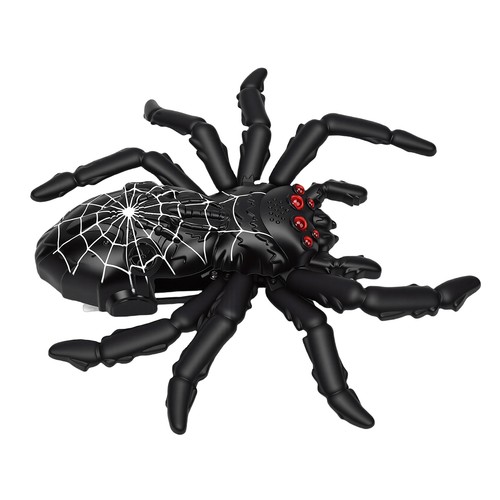Black spider robot - spider, wall