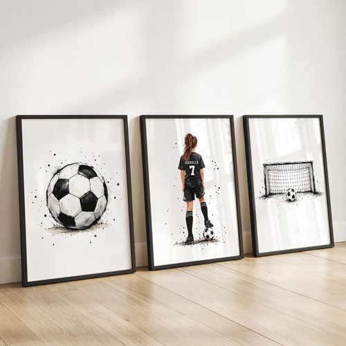 Personalised football pictures - personalised,