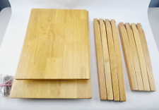 Light Oak Wood Cleo Nest of Tables (MISSING SMALL TABLE)