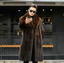 Luxury Mink Fur Men Real Warm