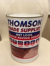 Wet look driveway sealer block