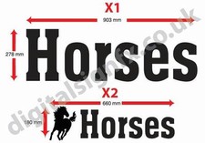 Horsebox sticker Horses Trailer Sticker Decals