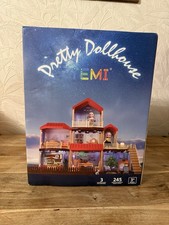 Temi Pretty Dollhouse DIY Dreamhouse Kit Decorations Furniture Fully Complete
