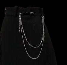 unique Detailed Trousers Jacket skirt Brooch Punk Gothic Alternative