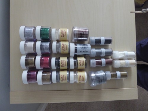 Embossing powders pots - embossing, 23