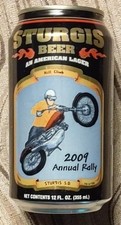 12 oz.   Sturgis Beer Can    2009  Annual Rally   Hill Climb  Sturgis, S.D.
