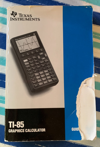 1993 graphic calculator - "ti-85,