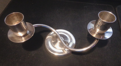 Danish candlesticks silver - danish,