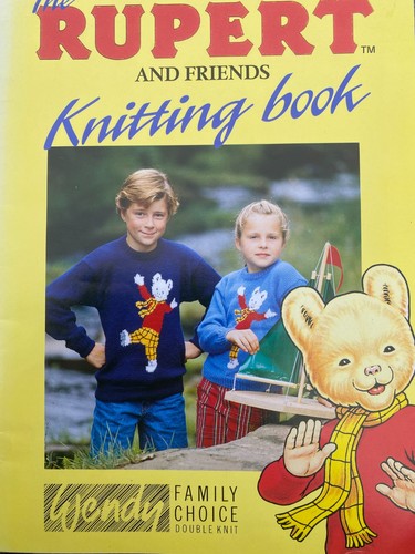 Rupert and friends knitting - rupert,