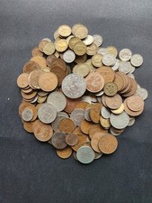 Mixed lot of UK pre-decimal coins - Farthing to Crown