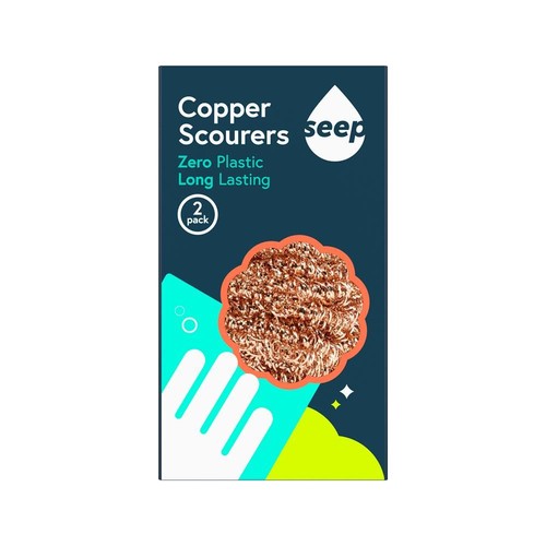 Seep copper scourers 2 pack - copper,