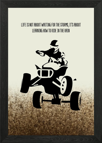 Atv quad wall art - atv, framed