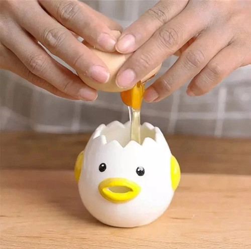 Ceramic egg separator chicken - egg,