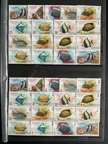 Sharjah 1966 fish - fish, mnh