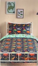 Kids SINGLE Dino Dinosaur Childrens Duvet Cover Boys Unisex Bedding Bed Set NEW