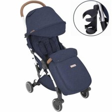 Ickle Bubba Globe Max Stroller in Denim Blue on Silver – Pram Buggy