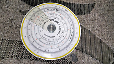 VINTAGE CIRCULAR CONCISE SLIDE RULE NIPPON GOHSEI OSAKA JAPAN