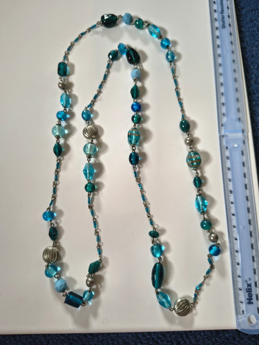 Blue turquoise glass - blue,