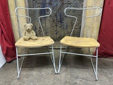Pair Of Vintage Mid-Century Bauhaus Style Chairs FREE MANCHESTER DELIVERY