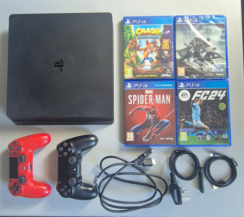 Ps4 slim console 1tb - console, black