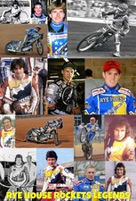 RYE HOUSE ROCKETS--LEGENDS--SPEEDWAY PROGRAMME BOARD