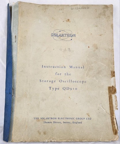 Solartron instruction manual - instruction,