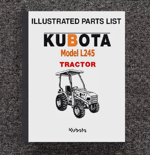 245 service parts - parts, manual