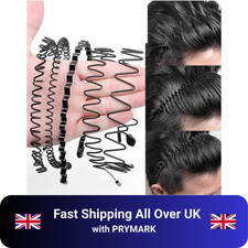 Black metal sports hairband - metal,