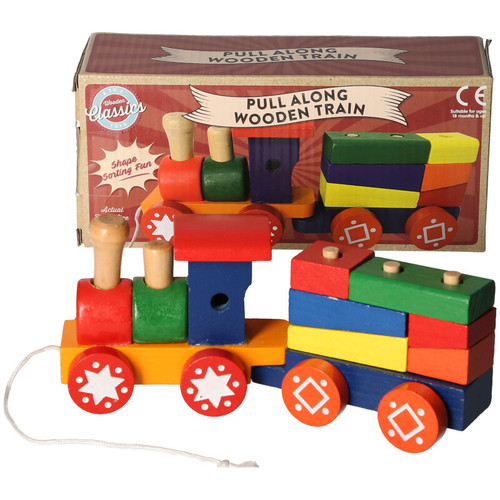 Wooden pull along toy - wooden,