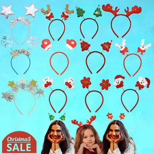 Christmas Head Boppers Headbands, Xmas Headwear, Party Fancy Dress Hairbands