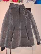 Michael kors grey glitter coat