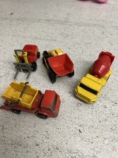 : Corgi Juniors Dump Truck, mixer, fork lift and skip truck