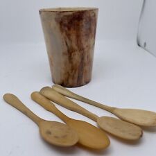 Bandalasta England Bakelite cup 4 spoons vintage