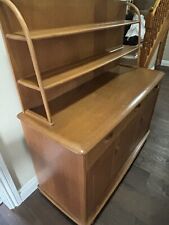 Priory Brand Light Oak Blonde Elm Veneered Sideboard With Dresser Top