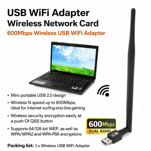 600mbps usb wifi dongle - usb, wi-fi