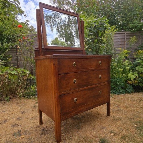 Vintage oak dressing table - vintage,
