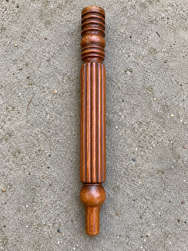 Antique mahogany carved turned - mahogany,