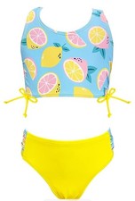 Girls Ruched Tie Side Bathing