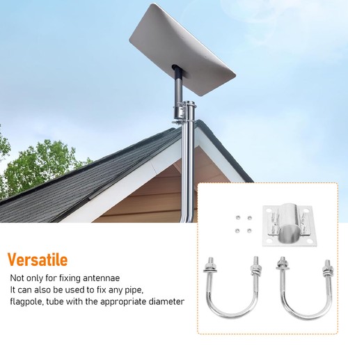 Satellite dish pole mount - dish,